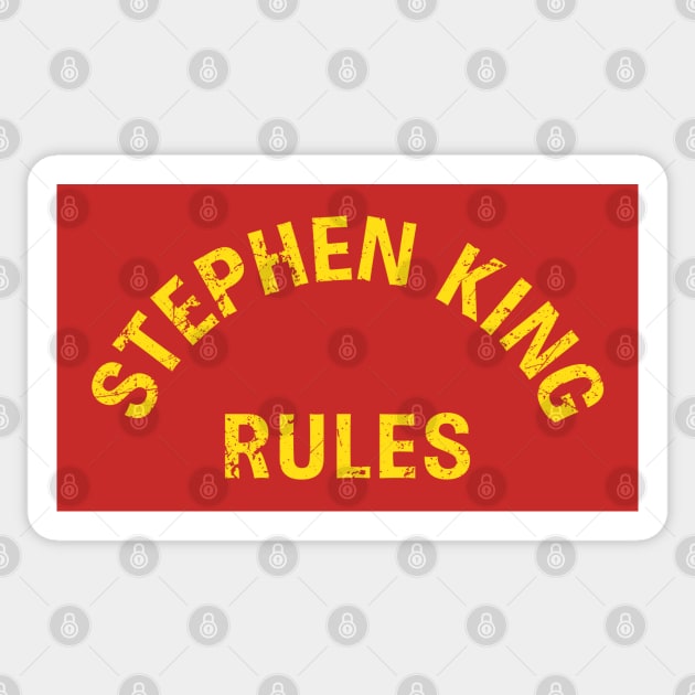 Stephen King Rules [The Monster Squad] Sticker by Mid-World Merch